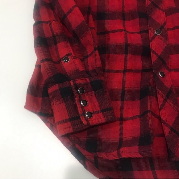 Wrangler women vintage retro western wear black pearl snap buttons size s - Picture 6 of 13